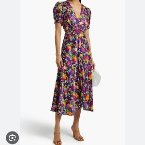 Saloni Silk Floral Dress